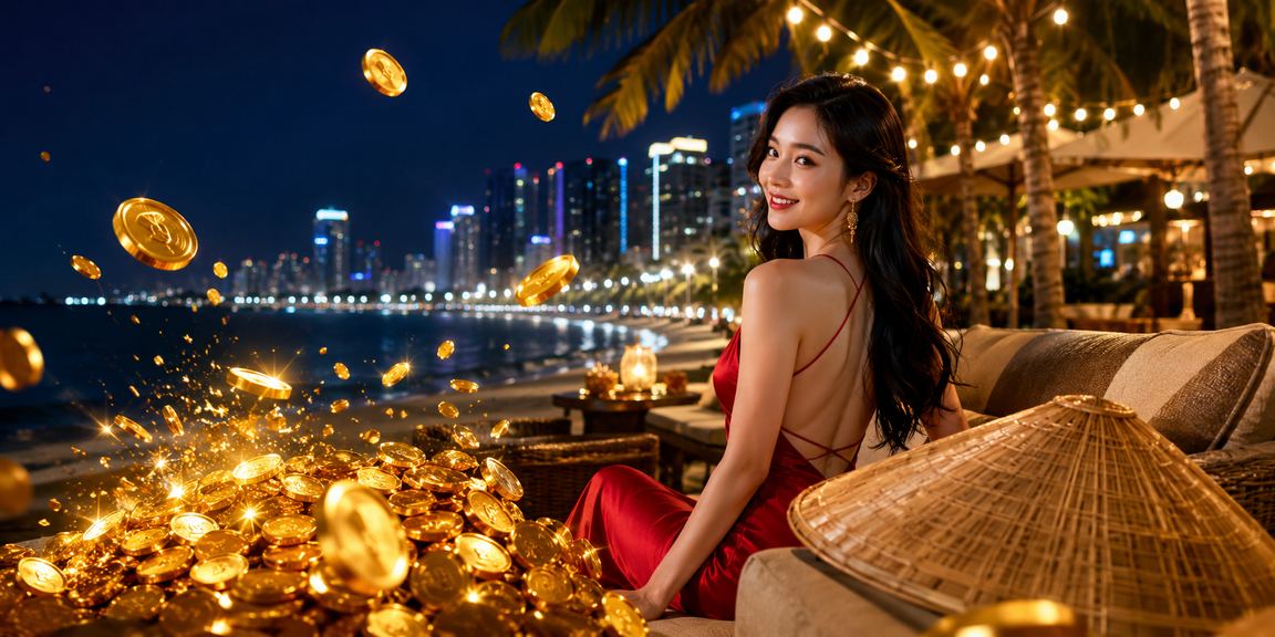 Người dùng tại Nha Trang với nón lá tham gia trò chơi casino và betting trực tuyến